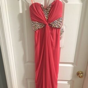 Pink Strapless Gown